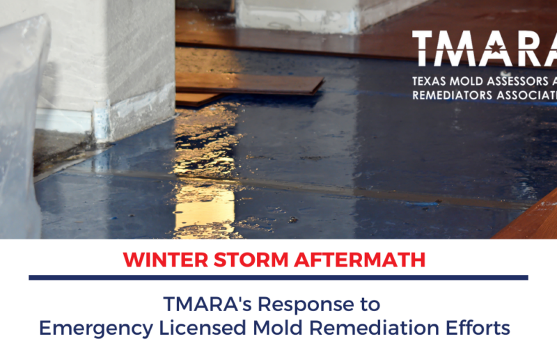 Governor Abbot’s Disaster Declaration Recognizes Dire Relief Support but the Texas Department Licensing and Regulation’s (TDLR) Responsive Mold Regulation Changes Wrongly Backs Emergency Licensed Mold Remediation Efforts, a Threat to Public Health and Safety Press Release
